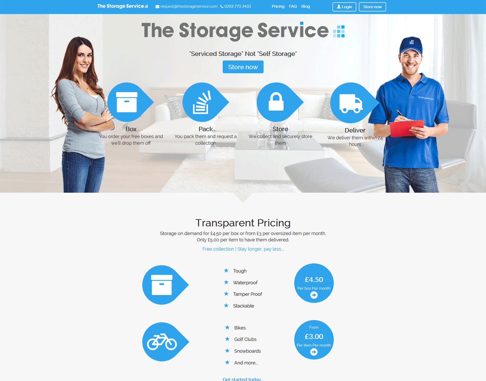 The Storage Service - Homepage